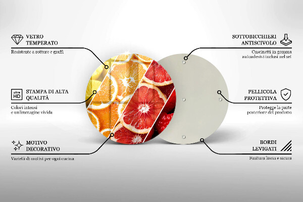 Tocător de bucătărie Fructe colorate