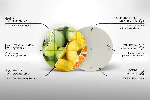 Tocător de bucătărie Fructe colorate