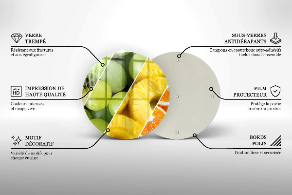 Tocător de bucătărie Fructe colorate