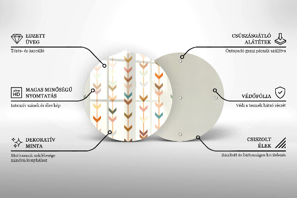 Tocător de bucătărie Elemente geometrice