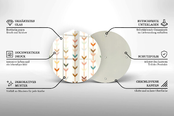 Tocător de bucătărie Elemente geometrice