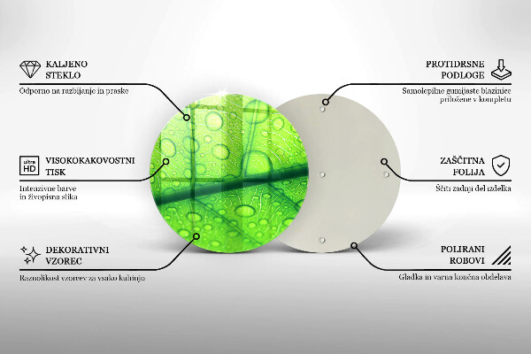 Tocător de bucătărie Prim-plan al unei frunze