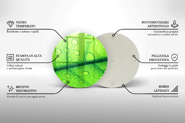 Tocător de bucătărie Prim-plan al unei frunze
