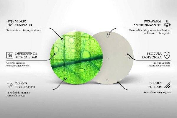 Tocător de bucătărie Prim-plan al unei frunze