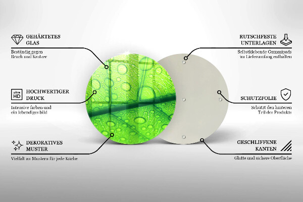 Tocător de bucătărie Prim-plan al unei frunze