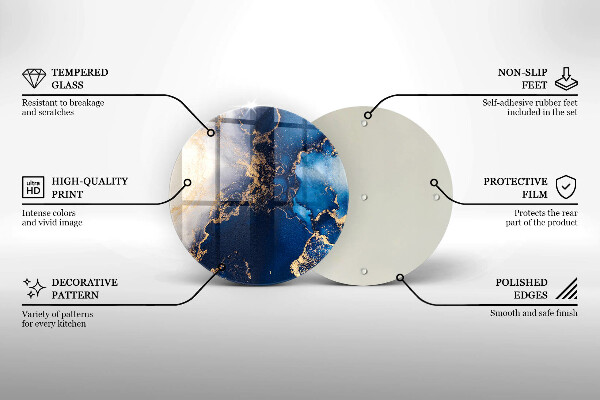 Tocător de bucătărie Fundal elegant și auriu