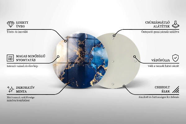 Tocător de bucătărie Fundal elegant și auriu