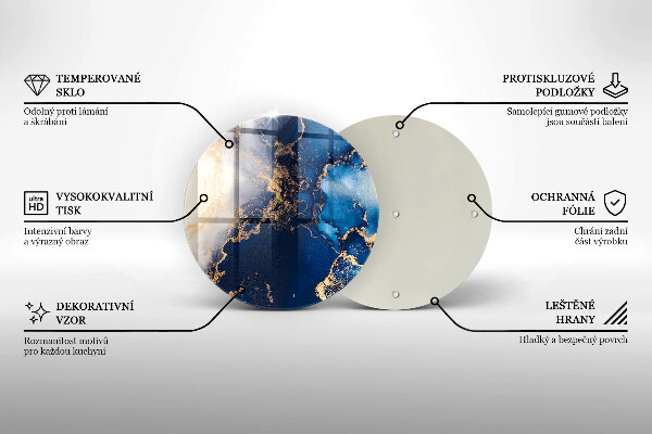 Tocător de bucătărie Fundal elegant și auriu