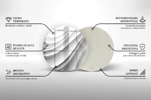Tocător de bucătărie Linii geometrice