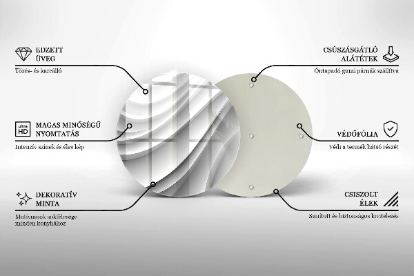 Tocător de bucătărie Linii geometrice