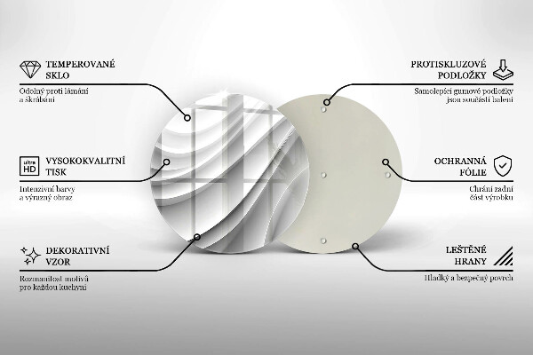 Tocător de bucătărie Linii geometrice