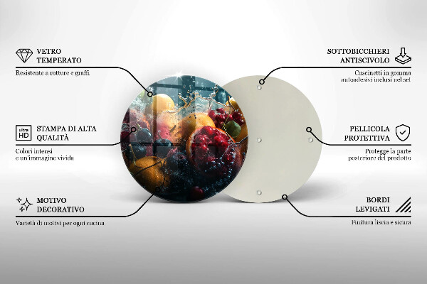 Tocător de bucătărie Fructe în apă