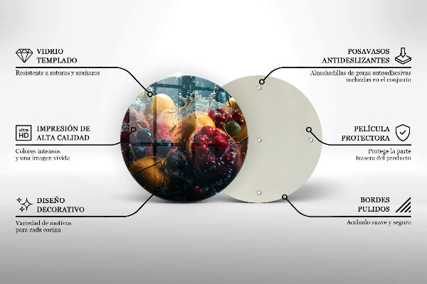 Tocător de bucătărie Fructe în apă