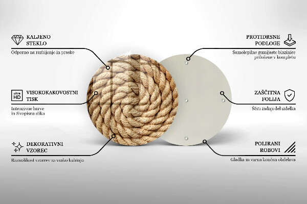 Tocător de bucătărie frânghie groasă