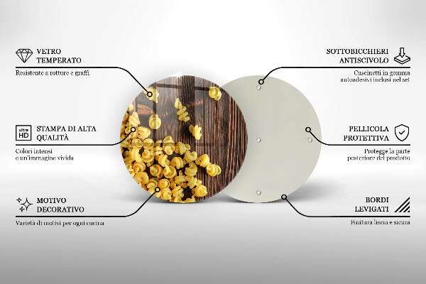 Tocător de bucătărie Paste pe masă