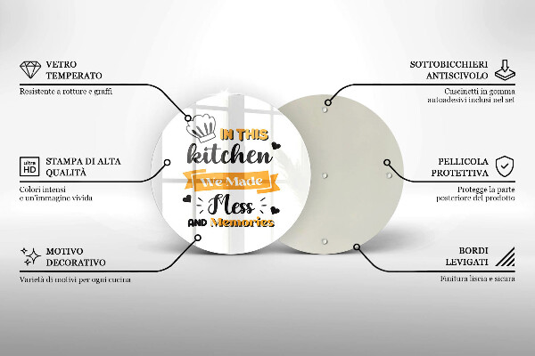 Tocător de bucătărie In this kitchen we made mess and memories