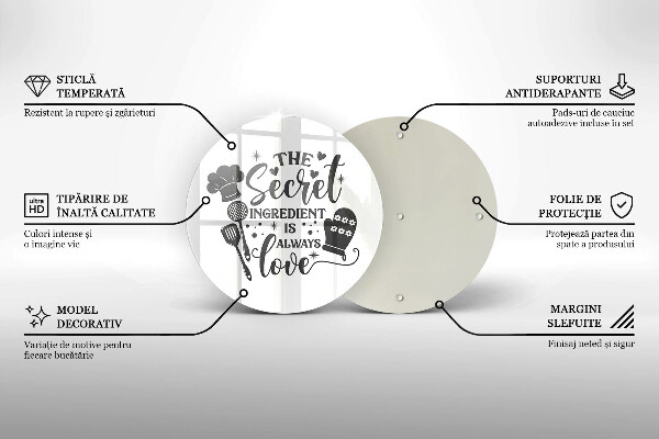 Tocător de bucătărie Inscripție propoziție