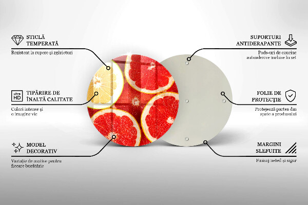 Tocător de bucătărie Felii de grapefruit