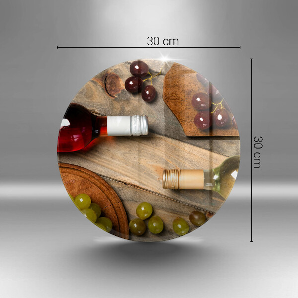 Tocător de bucătărie Sticle de vin și struguri