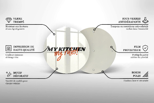 Tocător de bucătărie My kitchen my rules