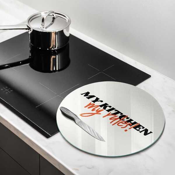 Tocător de bucătărie My kitchen my rules