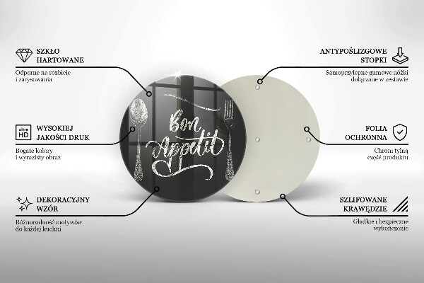 Tocător de bucătărie Inscripție Bon appetit