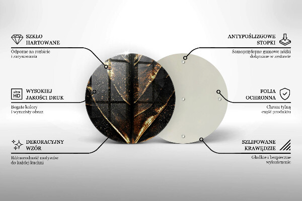 Tocător de bucătărie Frunza de aur