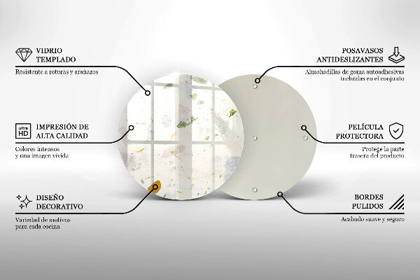 Tocător de bucătărie Frunze cazatoare