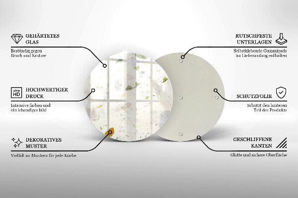 Tocător de bucătărie Frunze cazatoare