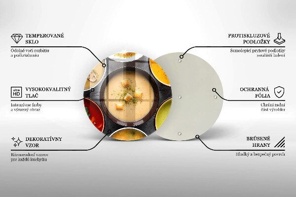 Tocător de bucătărie Supe colorate