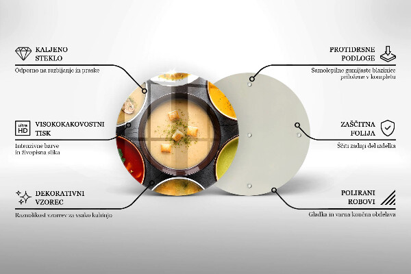 Tocător de bucătărie Supe colorate