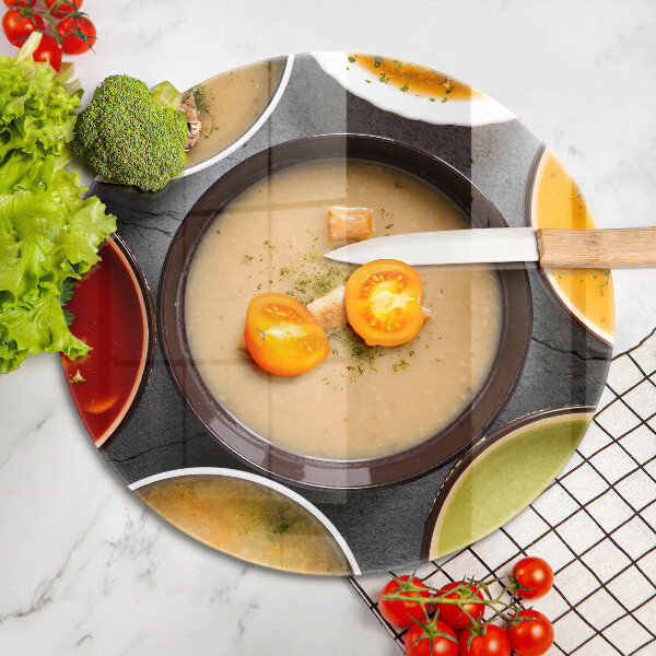 Tocător de bucătărie Supe colorate