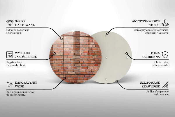 Tocător de bucătărie Perete de cărămidă