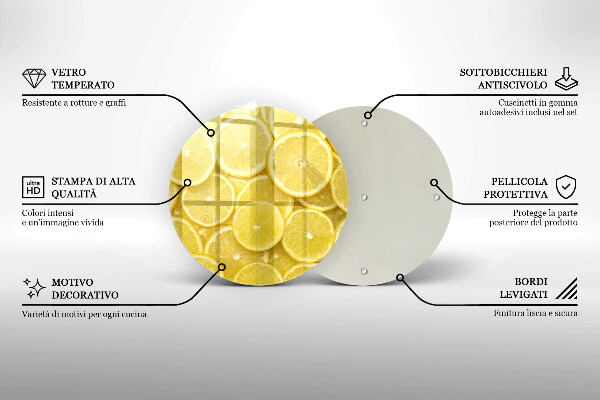 Tocător de bucătărie Fructe de lamaie