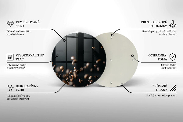 Tocător de bucătărie Căderea boabelor de cafea