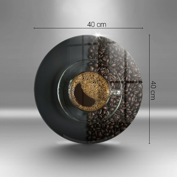 Tocător din sticlă Cafea și fasole