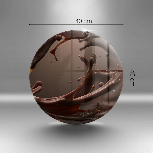 Tocător din sticlă Ciocolata lichida