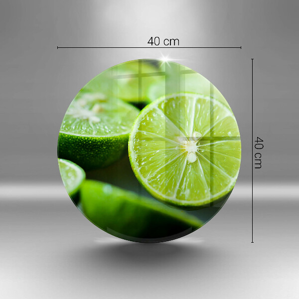 Tocător din sticlă Lime citrice