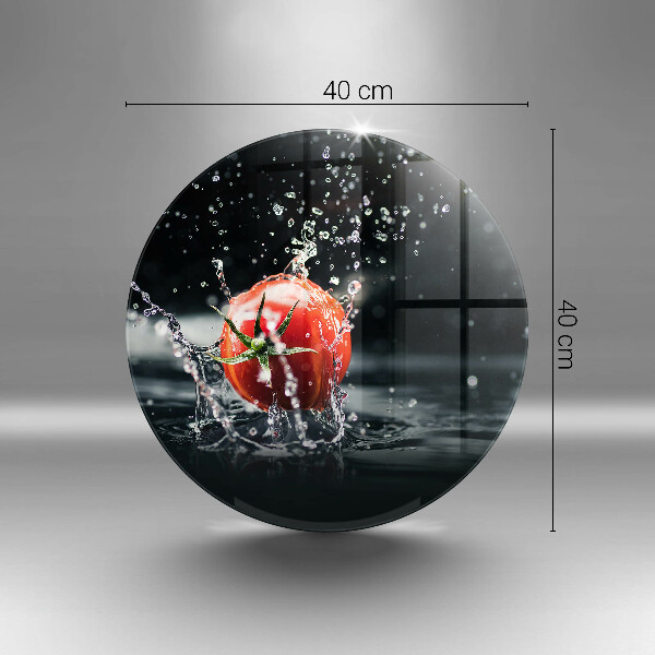 Tocător din sticlă Roșie în apă