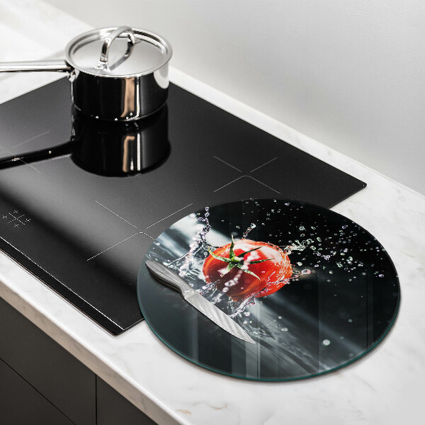 Tocător din sticlă Roșie în apă