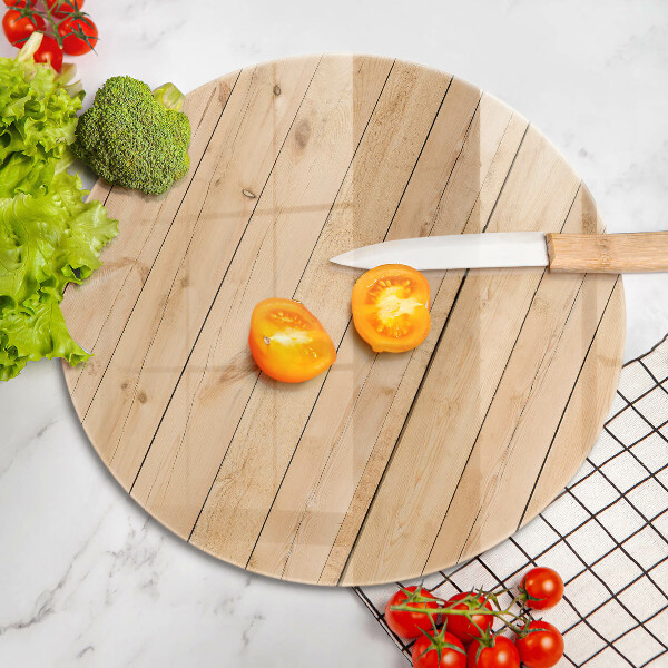 Tocător din sticlă Scânduri delicate din lemn