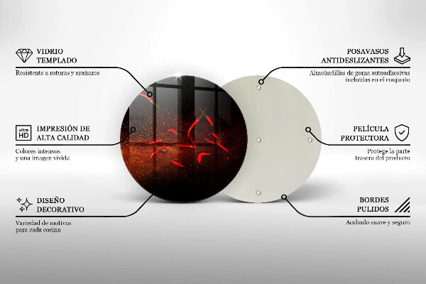 Tocător din sticlă Ardei iute