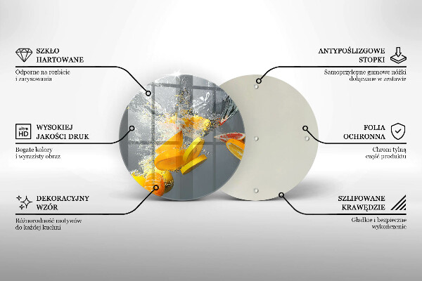 Tocător de bucătărie Lămâi în apă