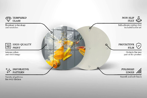 Tocător de bucătărie Lămâi în apă