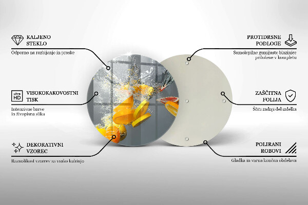 Tocător de bucătărie Lămâi în apă