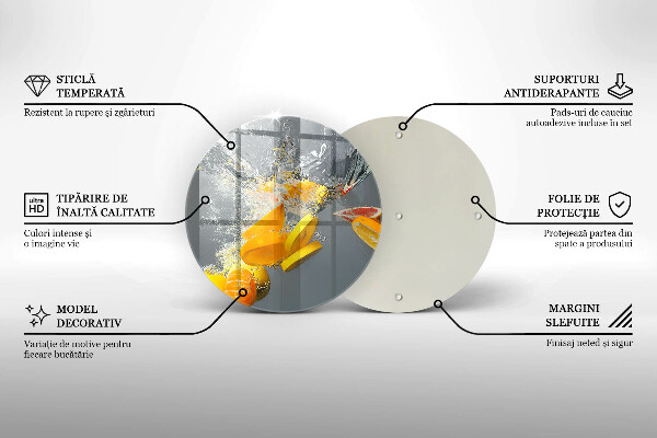 Tocător de bucătărie Lămâi în apă