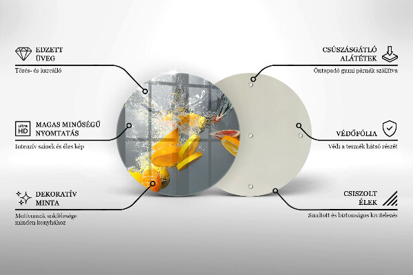 Tocător de bucătărie Lămâi în apă