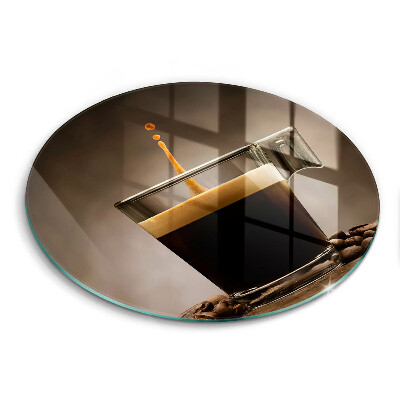 Tocător de bucătărie Sticlă și boabe de cafea