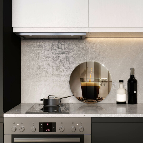 Tocător de bucătărie Sticlă și boabe de cafea