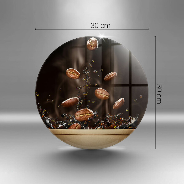 Tocător de bucătărie Boabe de cafea fierbinți